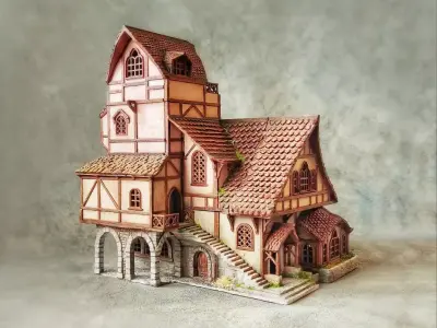 Medieval Inn 3D print model