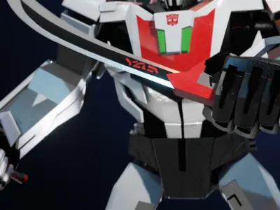Wheeljack Transformers Prime Character Rig Low-poly 3D model