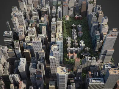 Realistic City R1 3D model