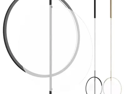 Pendant lamp MID glass 3D model