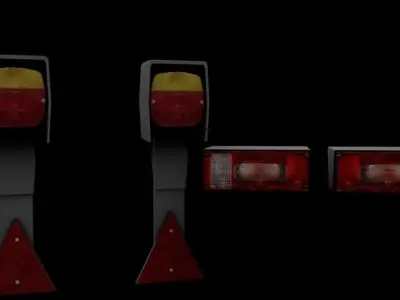 Taillights license plate 3D print model