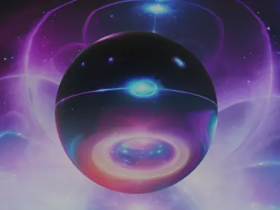 Panoramic Sky SET - Celestial Odyssey 02 - 3D mesh and Sphere Low-poly 3D model