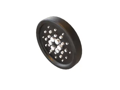 Cartoon Cardano Coin v1 006 Low-poly 3D model