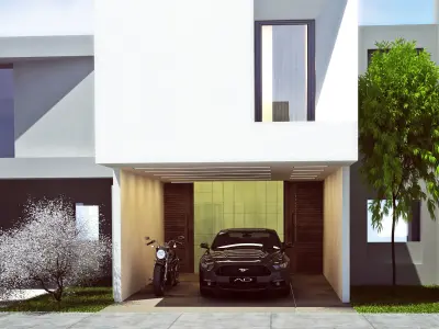 House exterior 3D model 10