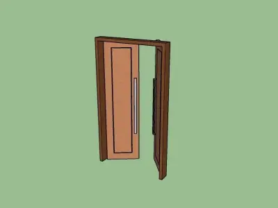 Doors wooden door 3D model