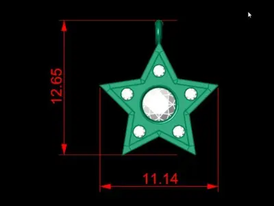 Pendant P046 3D Print Model 3D print model