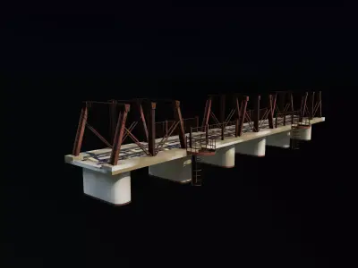 railway bridge 3D model order