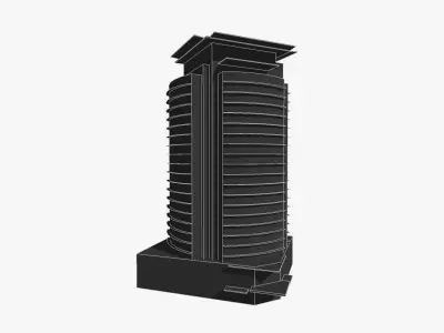 WHK Horwath Center Low-poly 3D model