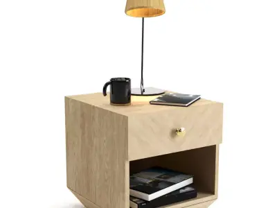 Bedside and table lamp 3D model