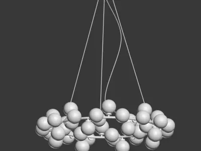 Chandelier Inflora 45 plafonds  3D model