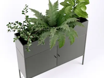 Metal console Consuela La redoute 3D model