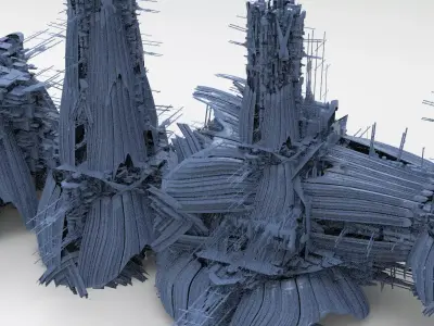 Sci-fi Opera Skyscrapers 5 design 3D model