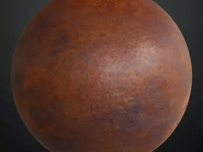 Rusty Industrial Metal Plate PBR Seamless Texture