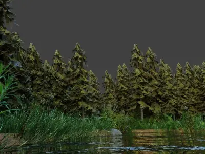 Small scene 3D model