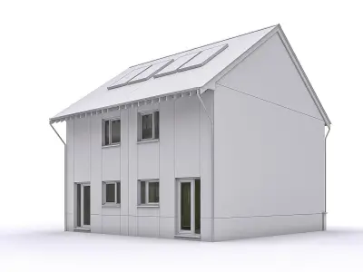 Townhouse 02 Low-poly 3D model purchase