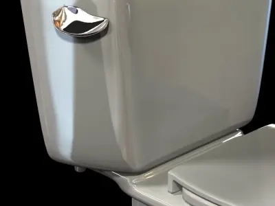 Toto eco drake close coupled toilet 3D model