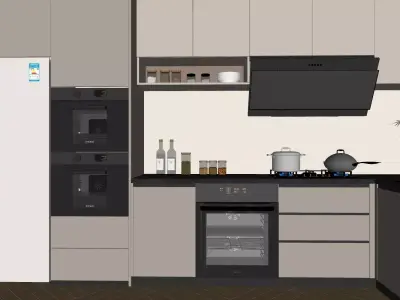 Italian style kitchen 3D model
