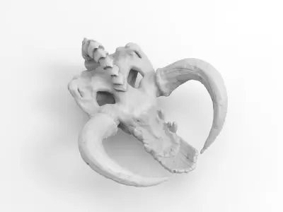 Realistic Mythosaur Pendant from Mandalorian TV series 3D print model