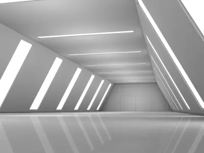 Sci Fi Tunnel 3D model 42
