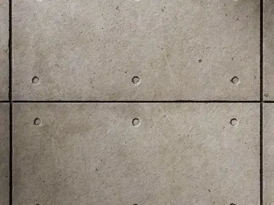 Concrete Plate Wall 04 - Seamless Texture