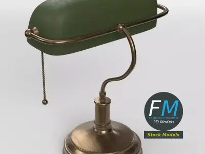 Banker Lamp 2 3D model