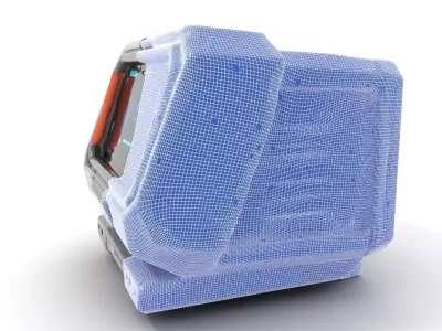 Futuristic Device Console model pack Low-poly 3D model