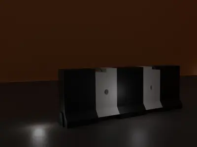 Low-poly road pack Free low-poly 3D model