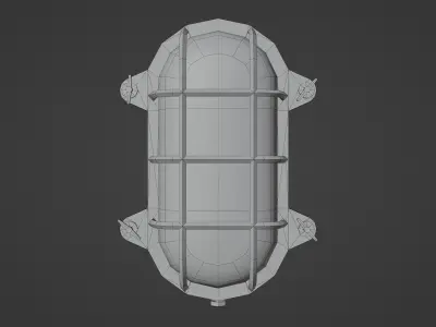 Boat lamp Low-poly 3D model