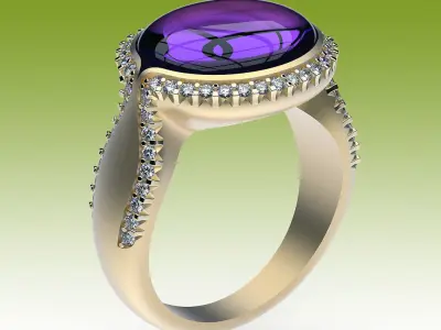 Ring Cabochon 3D print model