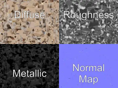 Symmetrical Mosque Architecture Model Pack Low-poly 3D model