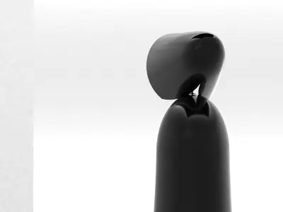 Maids standing bedside lamp 3D model