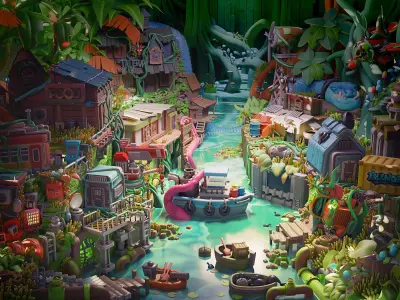 Swamp 3D model
