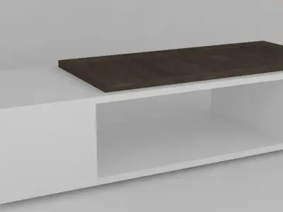 Modern coffee table Low-poly 3D model