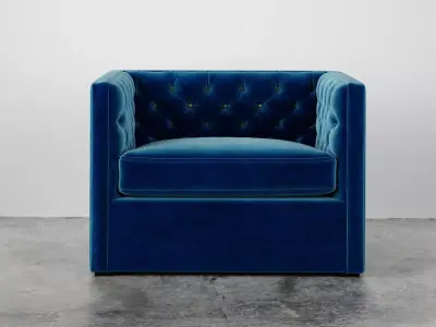 Mercer Tufted Club Chair 3D model purchase