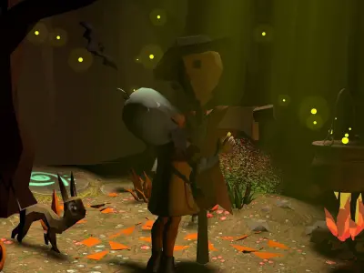 BABA YAGA HALLOWEEN 3D model