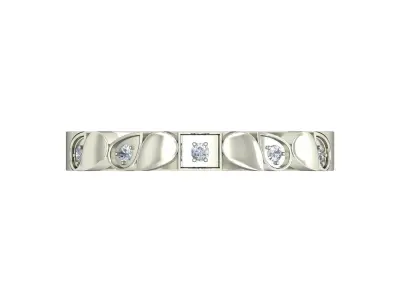 Women Ring  Render 3dm STL OBJ FBX Details 3D print model 336