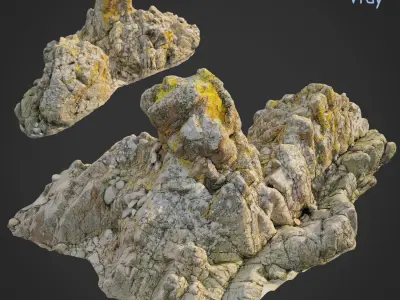 Cliff pack C bundle 3D model