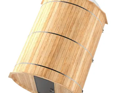 Outdoors Sauna Model 3D model