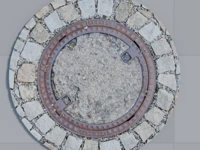 Manhole 2 Photoscan 3D model