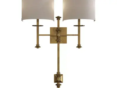 Devon Two Light Sconce Low-poly 3D model