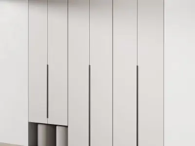 536 cabinet furniture 17 modular wardrobe cupboard 2 3D model