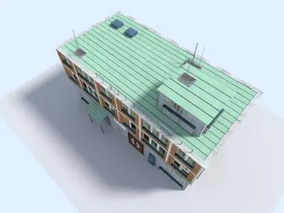 city building 3 Low-poly 3D model