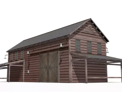 Old Warehouse Low-poly 3D model by sobul