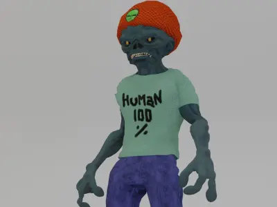 Alien LP Low-poly 3D model