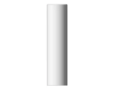 Titel Concrete Palisade 20 80 Round Garden Border Element 3D model