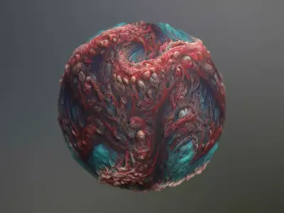 Material Skin Monster 18 Seamless PBR Texture Texture