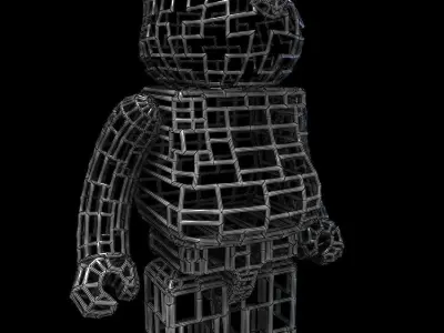 Straight Line BearBrick 3D model