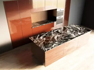 42-Kitchen6 glossy 4 3D model
