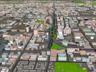 Beijing City  Low-poly 3D model