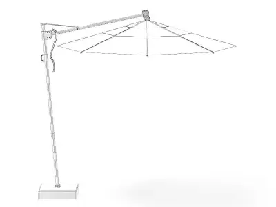 Garden Umbrella 3D Model 3D model
